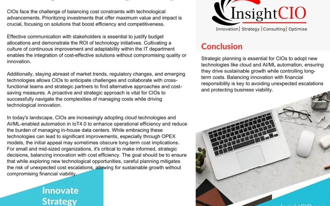 Balancing IT Cost – A Big Challenge