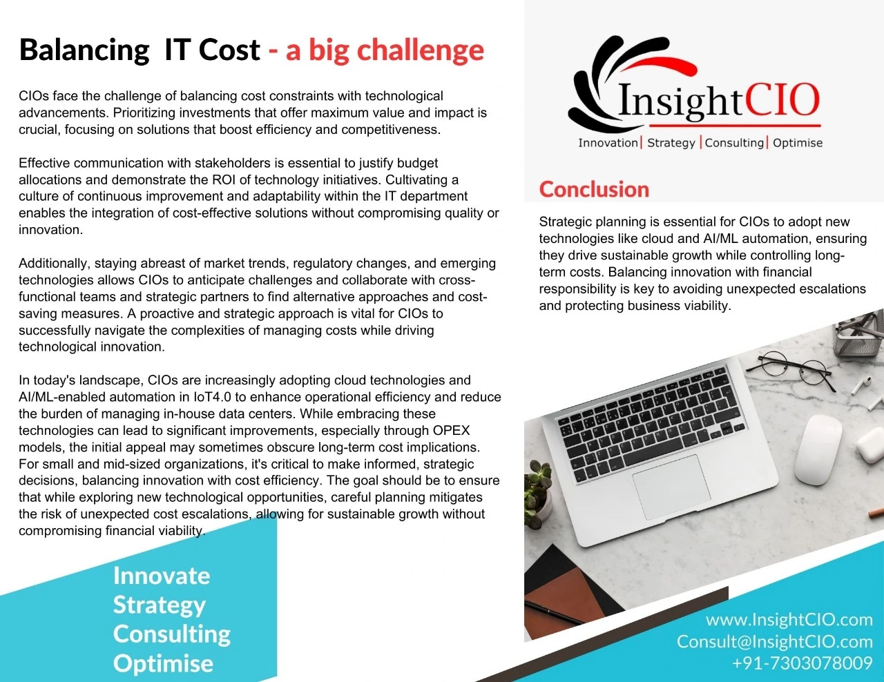 Balancing IT Cost – A Big Challenge
