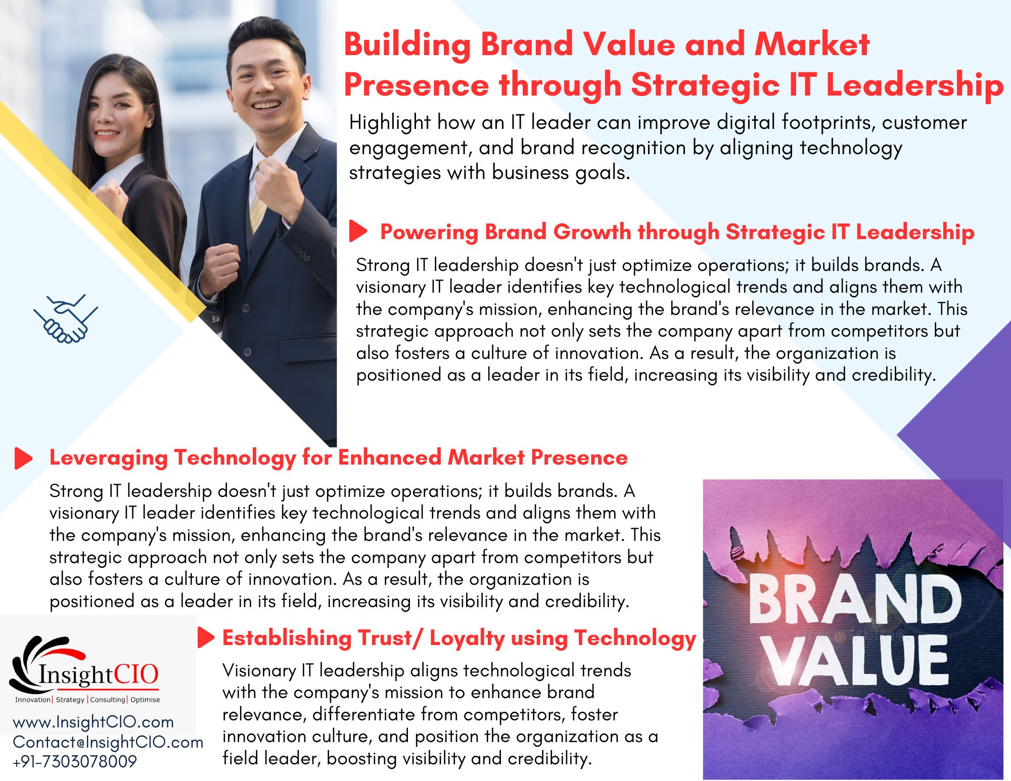 Building Brand Value and Market Presence through Strategic IT Leadership